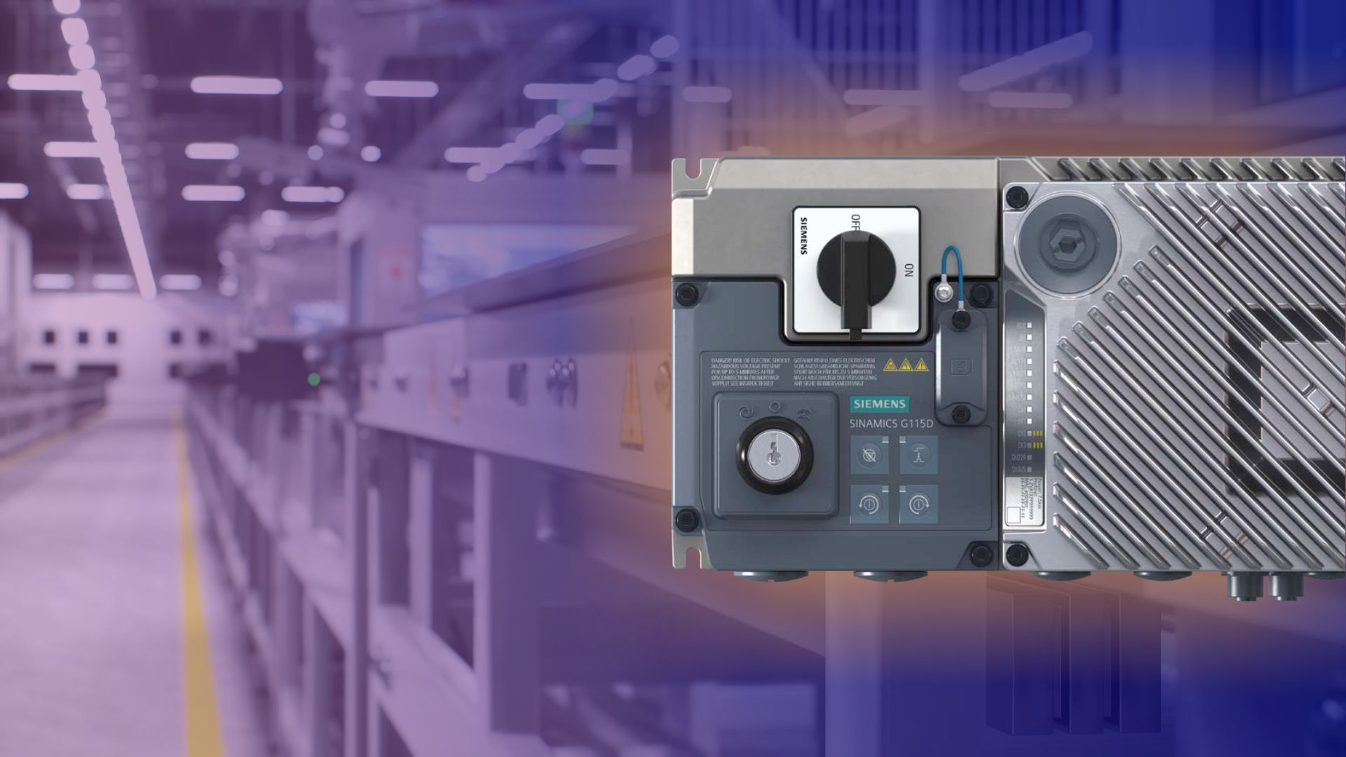 Variador de velocidade Siemens G115D aplicado em sistema de automação industrial